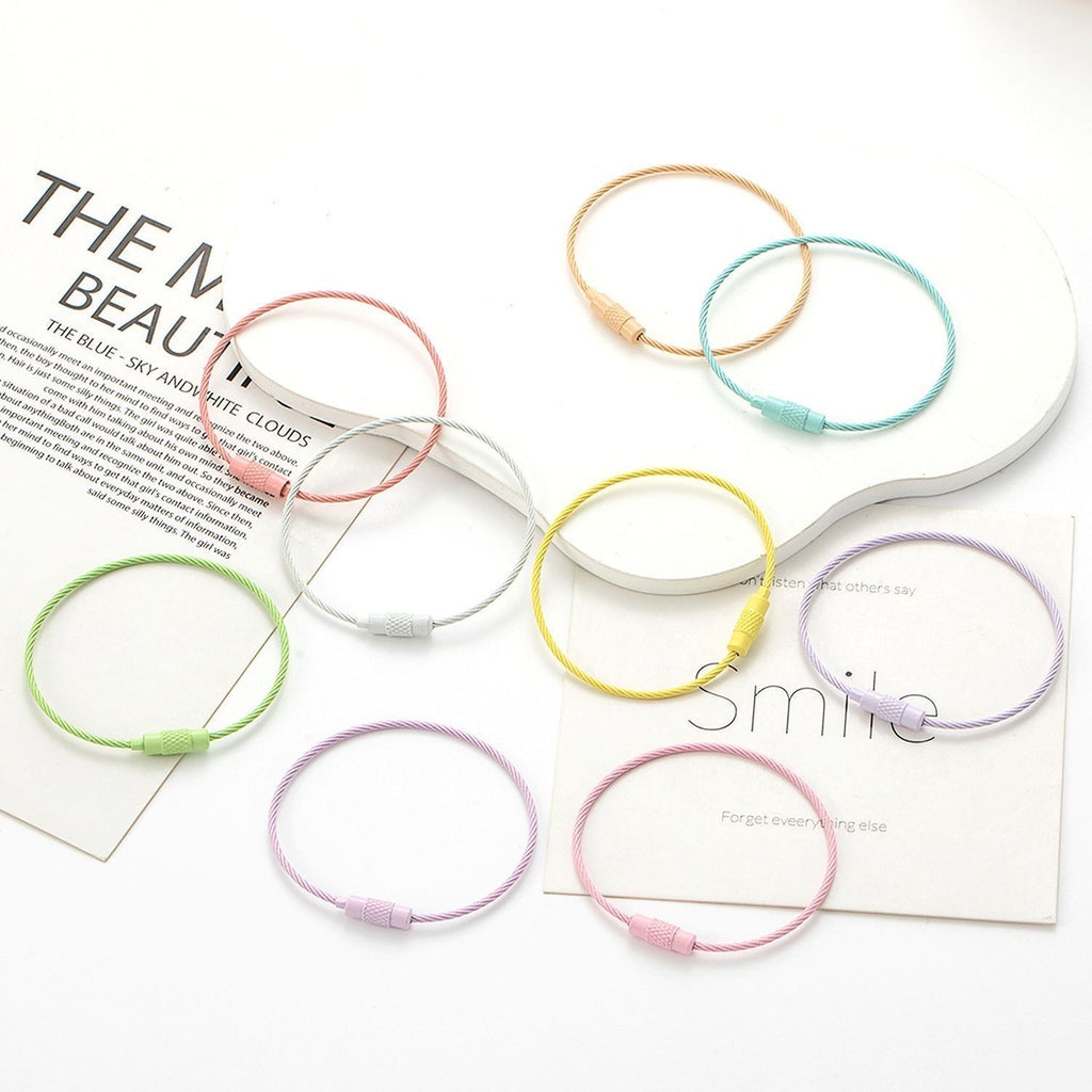 PVC Coated Stainless Steel Wire Cable Loops | Outdoor EDC Gear Hanging Rings