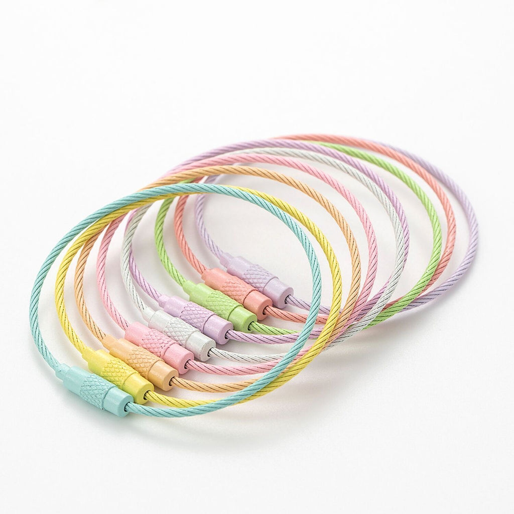 PVC Coated Stainless Steel Wire Cable Loops | Outdoor EDC Gear Hanging Rings