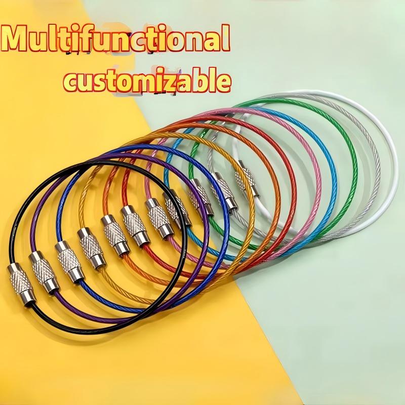 PVC Coated Stainless Steel Wire Cable Loops | Outdoor EDC Gear Hanging Rings