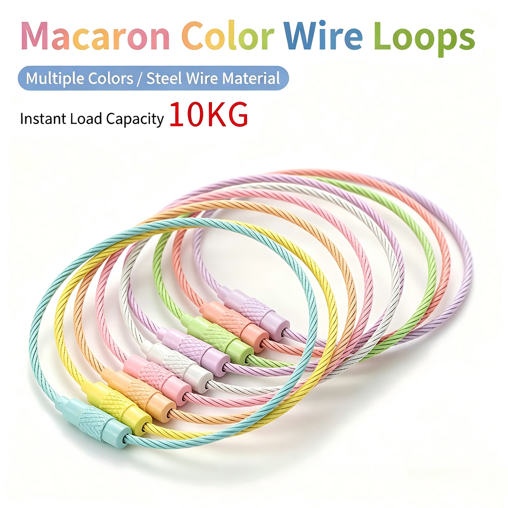 PVC Coated Stainless Steel Wire Cable Loops | Outdoor EDC Gear Hanging Rings