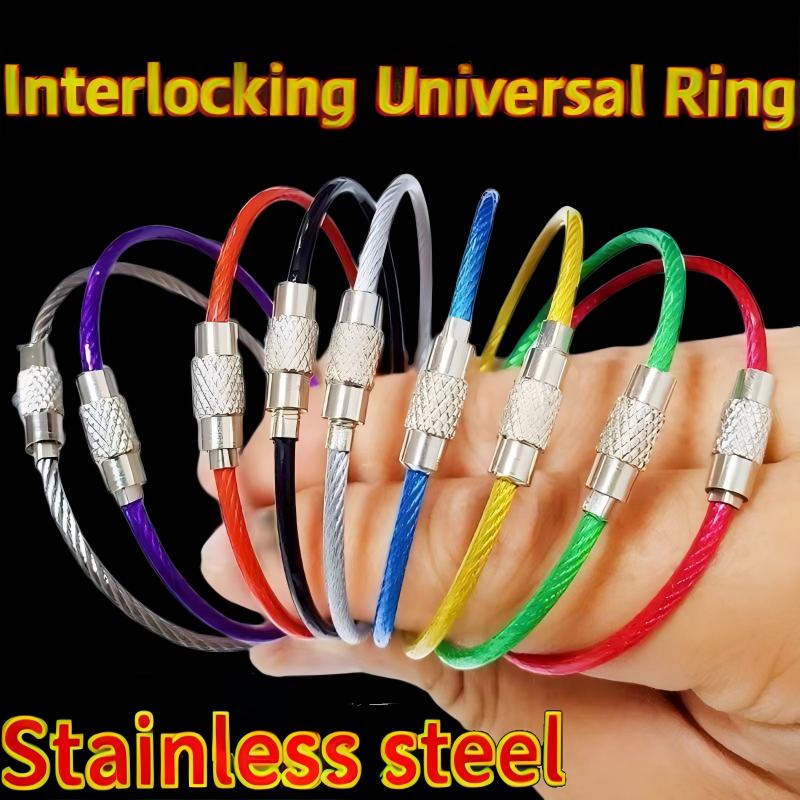 PVC Coated Stainless Steel Wire Cable Loops | Outdoor EDC Gear Hanging Rings