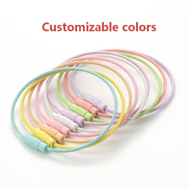 PVC Coated Stainless Steel Wire Cable Loops | Outdoor EDC Gear Hanging Rings