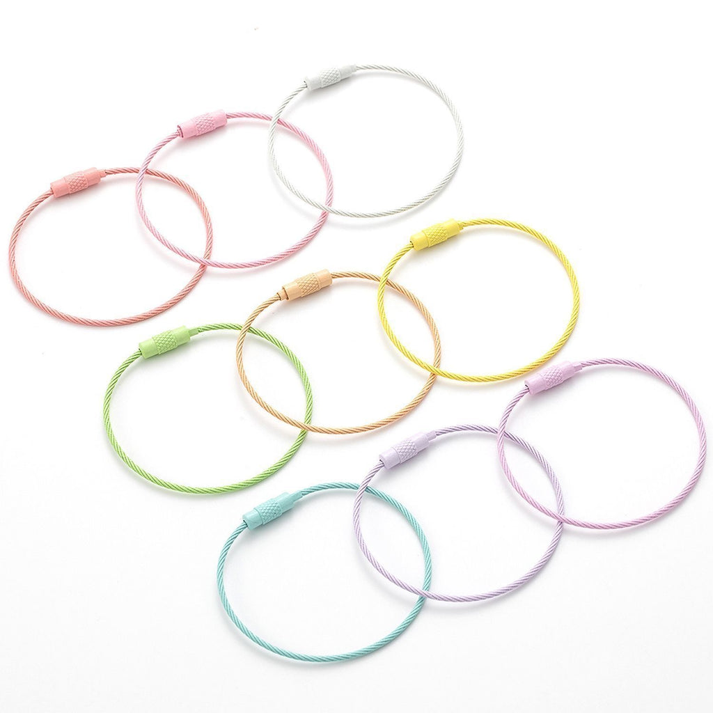 PVC Coated Stainless Steel Wire Cable Loops | Outdoor EDC Gear Hanging Rings
